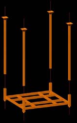 Racks may have removable posts or endframes